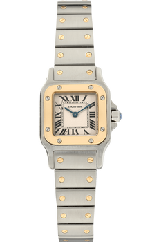Santos Galbee Yellow Gold and Stainless Steel Quartz