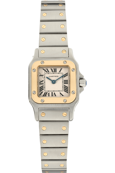 Santos Galbee Yellow Gold and Stainless Steel Quartz