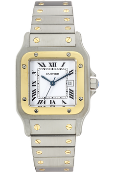 Santos Yellow Gold and Stainless Steel Quartz