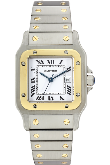 Santos Yellow Gold and Stainless Steel Quartz