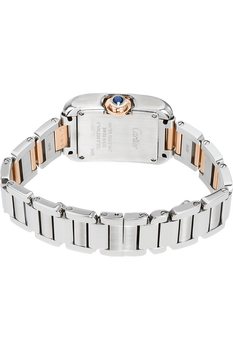 Tank Anglaise Rose Gold and Stainless Steel Quartz
