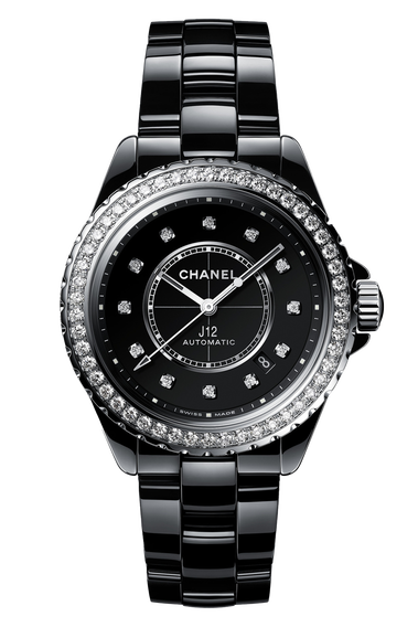 Chanel J12 Diamond Bezel Watch Caliber 12.1, 38 MM (H6526)