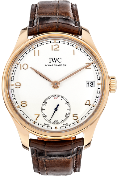 Portuguese Hand Wound Eight Days Rose Gold Manual