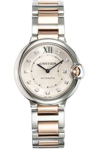 Ballon Bleu Rose Gold and Stainless Steel Automatic