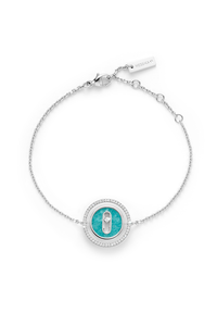 Bucherer Exclusive Lucky Move Amazonite Bracelet in White Gold
