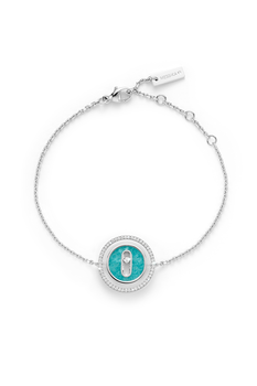 Bucherer Exclusive Lucky Move Amazonite Bracelet in White Gold