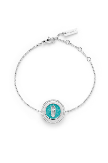 Bucherer Exclusive Lucky Move Amazonite Bracelet in White Gold