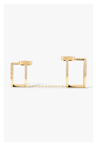 Move Uno Double Ring in Yellow Gold