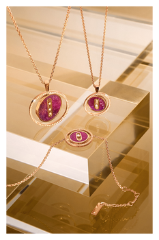 Bucherer Exclusive Lucky Move Lepidolite Bracelet in Pink Gold