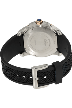 Calibre De Cartier Diver 18k Rose Gold Blue Dial 42mm