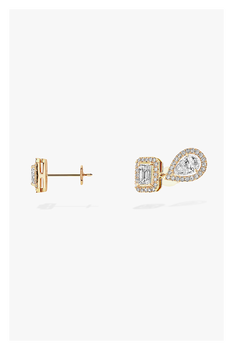 My Twin 1+2 Earrings in Yellow Gold