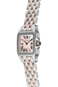 Santos Demoiselle Rose Gold and Stainless Steel Quartz