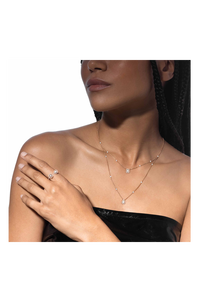 My Twin Necklae in Pink Gold