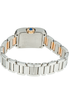 Tank Anglaise Rose Gold and Stainless Steel Quartz