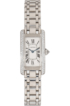 Tank Americaine White Gold Quartz