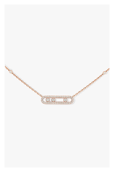 Rose gold diamond necklace Baby Move