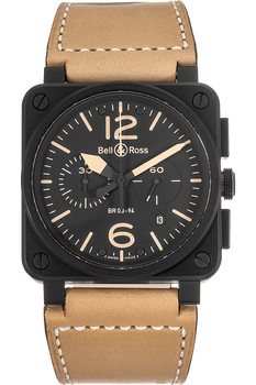 BR 03-94 Heritage Chronograph PVD Stainless Steel Automatic