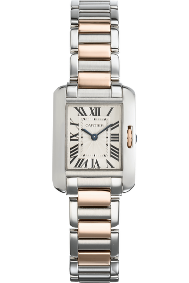 Tank Anglaise Rose Gold and Stainless Steel Quartz