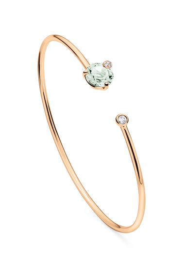 Peekaboo Prasiolith Bracelet