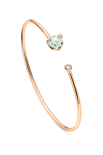 Peekaboo Prasiolith Bracelet