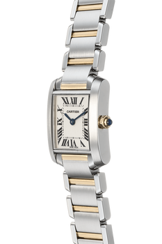 Tank Francaise Yellow Gold and Stainless Steel Quartz
