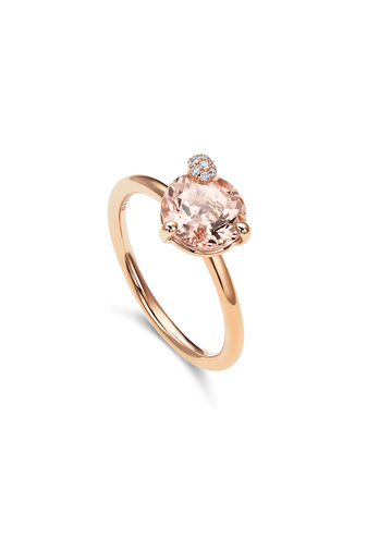 Peekaboo Morganite Ring