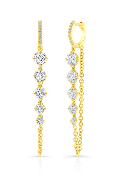 Chain Earrings in Yellow Gold