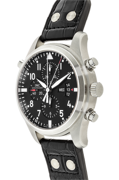 Pilot&#39;s Double Chronograph Stainless Steel Automatic