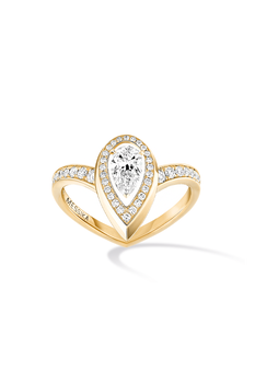 Fiery Ring 0.30CT in Yellow Gold