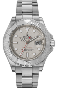Yachtmaster with papers Platinum and Stainless Steel Automatic