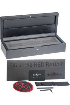 BR01-92 Red Radar Limited Edition PVD Stainless Steel