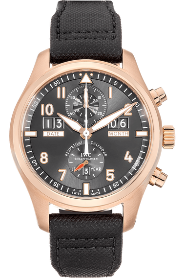 Pilot&#39;s Perpetual Calendar Digital Spitfire Rose Gold Automatic