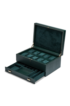 British Racing 10 Piece Watch Box with Storage