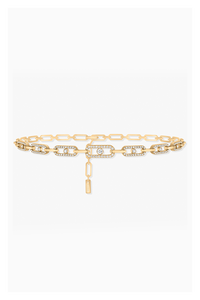 Move Link Multi Choker in Yellow Gold