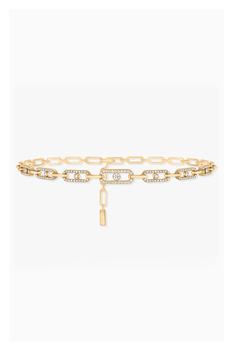 Move Link Multi Choker in Yellow Gold