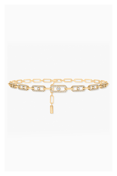 Move Link Multi Choker in Yellow Gold