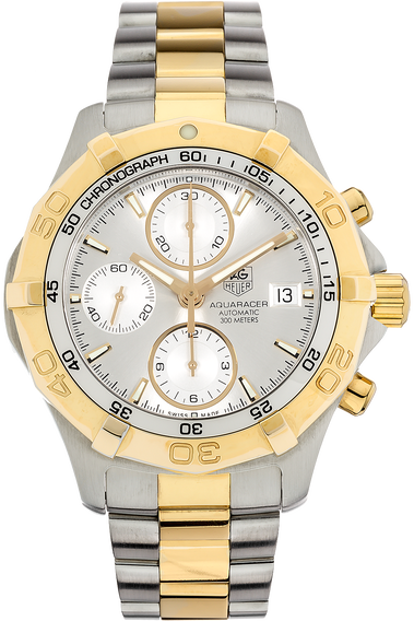 Pre Owned TAG Heuer Aquaracer Chronograph Yellow Gold and Stainless Steel