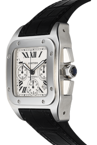 Santos 100 Chronograph Stainless Steel Automatic