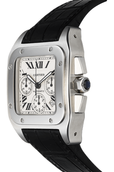 Santos 100 Chronograph Stainless Steel Automatic