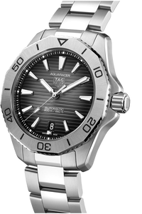 Aquaracer Calibre 5 Automatic Mens Black Steel Watch