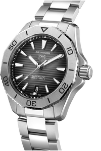 Aquaracer Calibre 5 Automatic Mens Black Steel Watch
