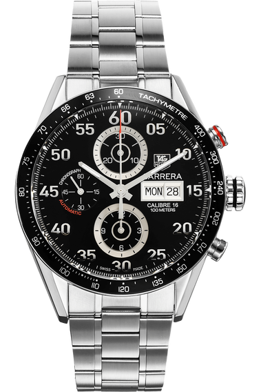 Carrera Calibre 16 Day-Date Chronograph Stainless Steel Automatic