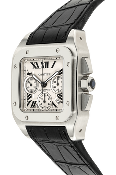 Santos 100 Chronograph Stainless Steel Automatic