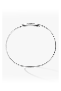 Move Noa Full Pavé SM Bangle in White Gold Size S