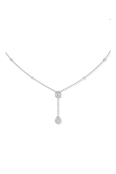 My Twin Necklace in White Gold
