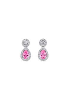 B-Classics Pink Sapphire Earrings