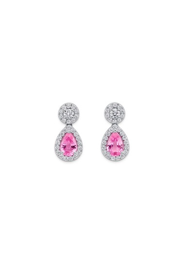 B-Classics Pink Sapphire Earrings