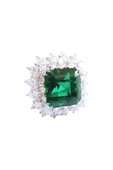 Octagon Emerald Ring