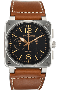BR 03-94 Golden Heritage Chronograph Stainless Steel Automatic