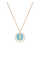 Pink gold diamond necklace and turquoise Lucky Move